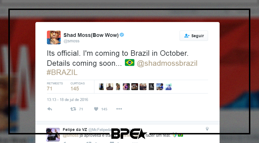 Bow Wow no Brasil!