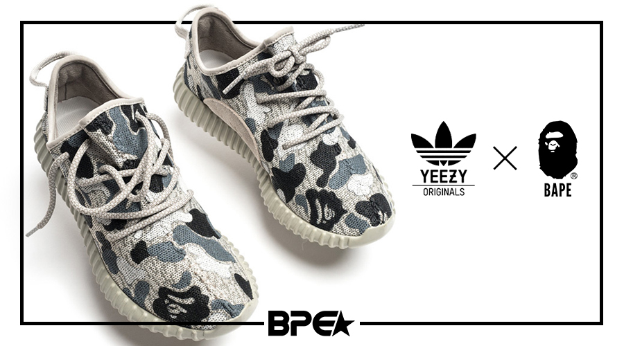 Custom: Yeezy Boosts 350 “Moonrock” X BAPE