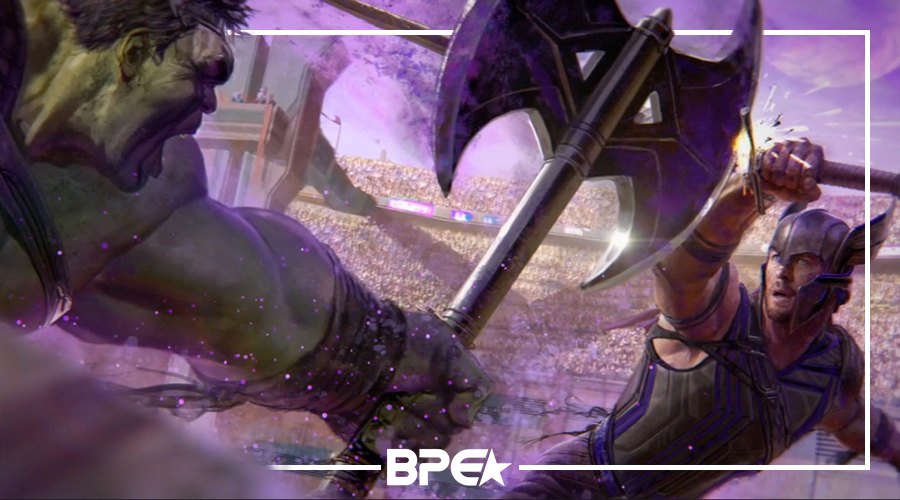 Thor Ragnarok: Novas artes conceituais de luta Thor X Hulk