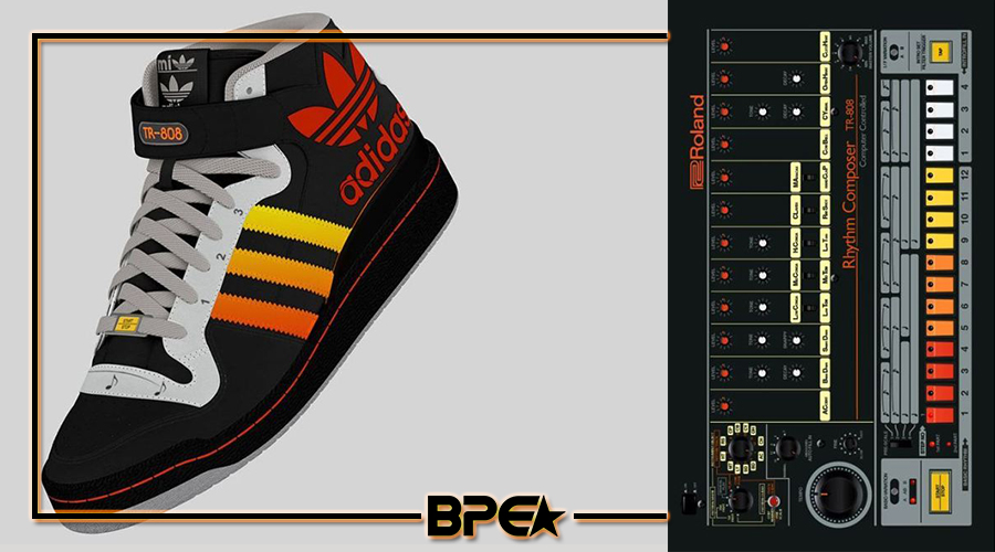 Projeto incrível transforma um tênis Adidas em um ROLAND 808