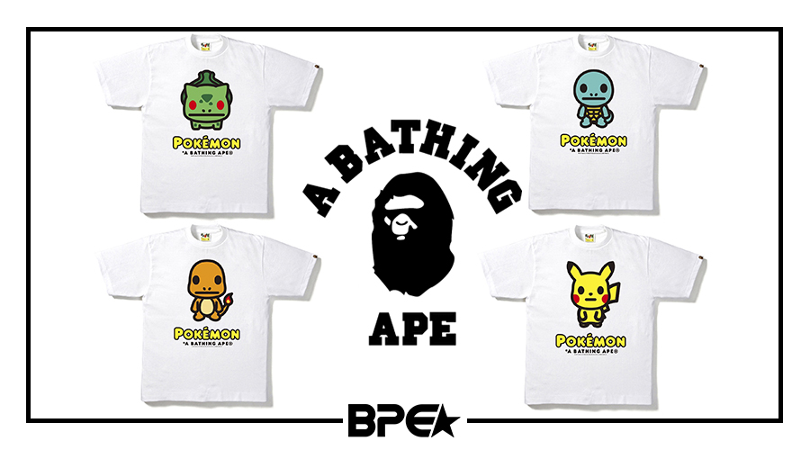 “BAPE x Pokémon” é tudo o que você precisa para ser um Mestre!