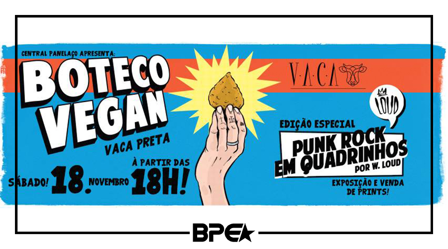 Punk Rock em Quadrinhos por W. Loud no Boteco Vegan