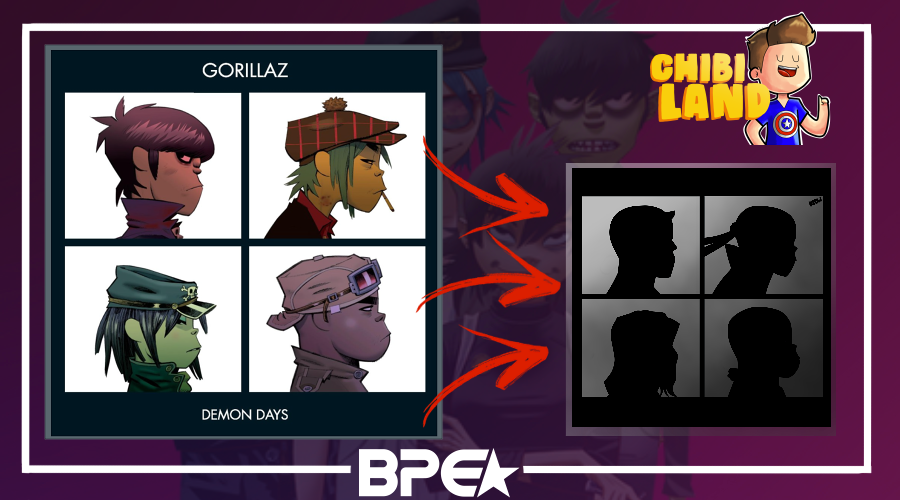 Os Defensores recriados nos traços da banda Gorillaz – Chibi Land