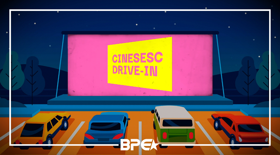Sessões de cinema ao ar livre na telona do Cinesesc Drive-in Sesc Jundiaí